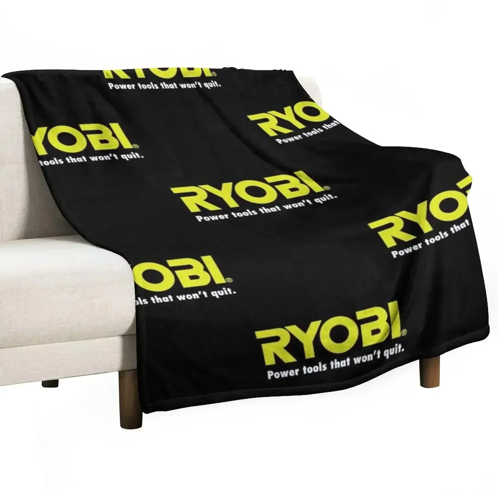 POWER TOOLS - RYOBILOGO Classic T-Shirt Throw Blanket Designers Moving Vintage Decorative Throw Blankets