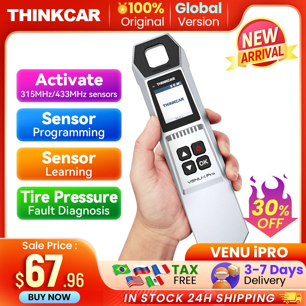 

THINKCAR VENU iPRO Car Tire Pressure Diagnose Tool Automotive TPMS Sensor Programming Learning Activator For ThinkTool Pro 689BT