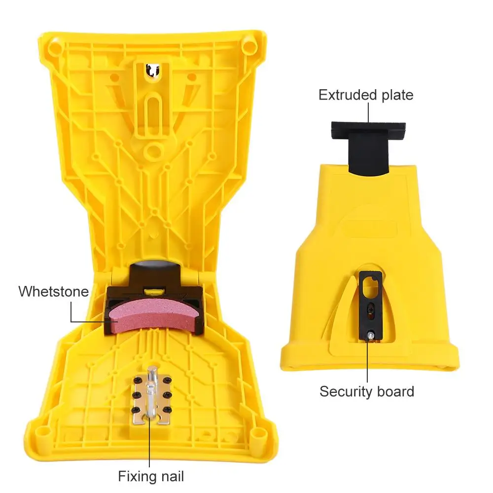 Fast Saw Chain Sharpener Chainsaw Chain Sharpen Chain Saw Bar-Mount Crescent Chainsaw Sharpening for Guide Chain