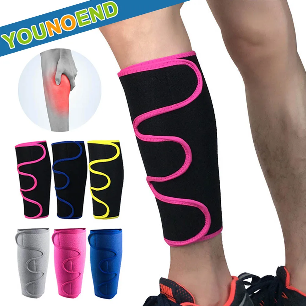 1Piece Sport Calf Brace Calf Compression Sleeve Shin Splint Support for Calf Pain Relief Strain Sprain Running Tennis Leg Injury