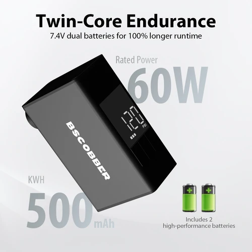 Imagen 2 del producto BSCOBBER bomba de aire portátil A3S bicicleta indicador Digital pantalla Schrader Presta neumáticos inflador de neumáticos eléctricos 120PSI Mini bomba