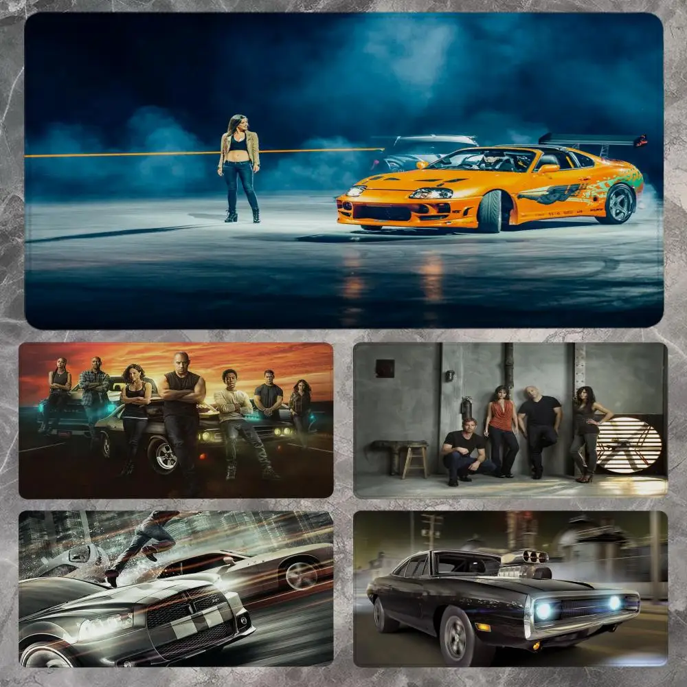 

Коврик для мыши F-Fast Furious 90x40 см, нескользящий игровой коврик для мыши, геймерский коврик для киберспорта, игровой механический коврик для клавиатуры XXL, настольный коврик