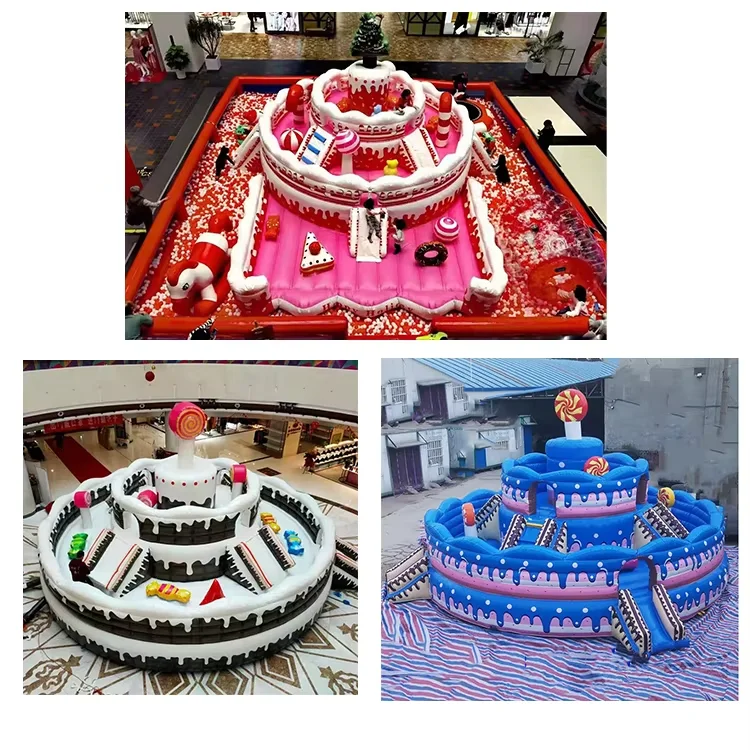 Cake Theme Big Bouncer Bouncy Castle Park for Children Bouncing Castle Inflatable Jumping Castle Purchase Combo