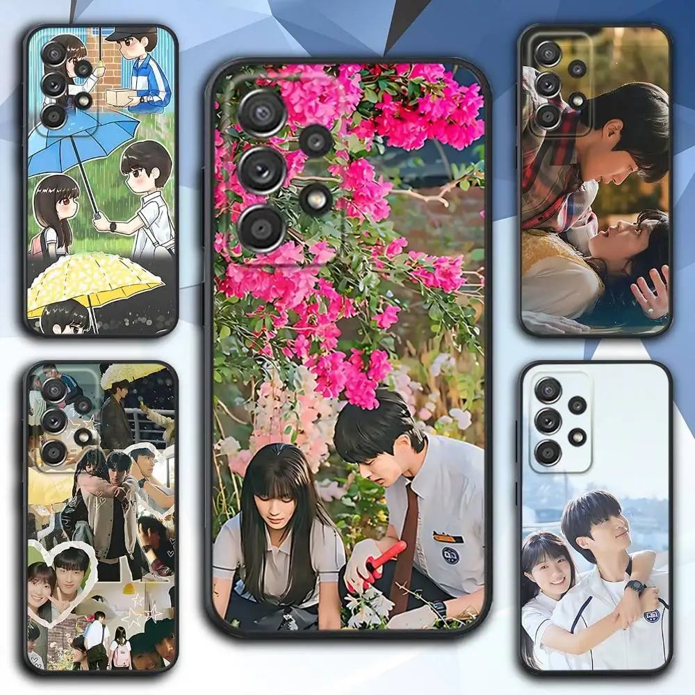 

L-Lovely TV R-Runner Phone Case For Samsung S 25,24,23,22,30,21,10,9,Ultra,Plus,Lite,FE,4,5 G Soft Black Case