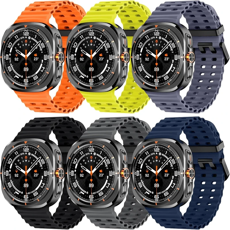 

Silicone Strap for Samsung Galaxy Watch Ultra 47mm Band Soft Sports Correa Bracelet For Galaxy Ultra 47mm Men Women Watchband