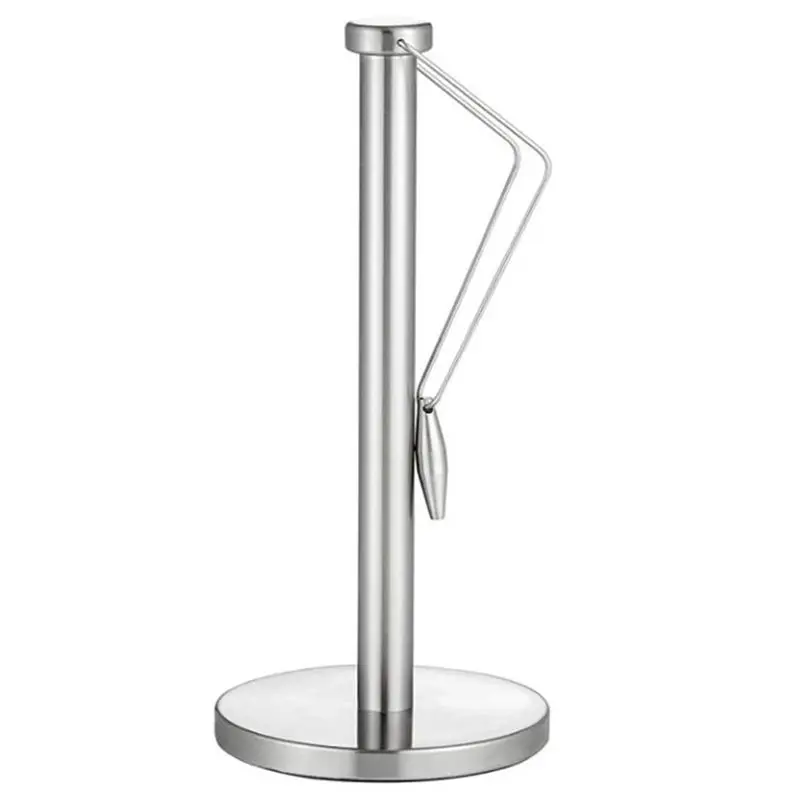 Exquisite-2X Paper Towel Holder Stand With Base For Kitchen,Stainless Steel Paper Towel Dispenser,Prevent Paper Rolls From Falli