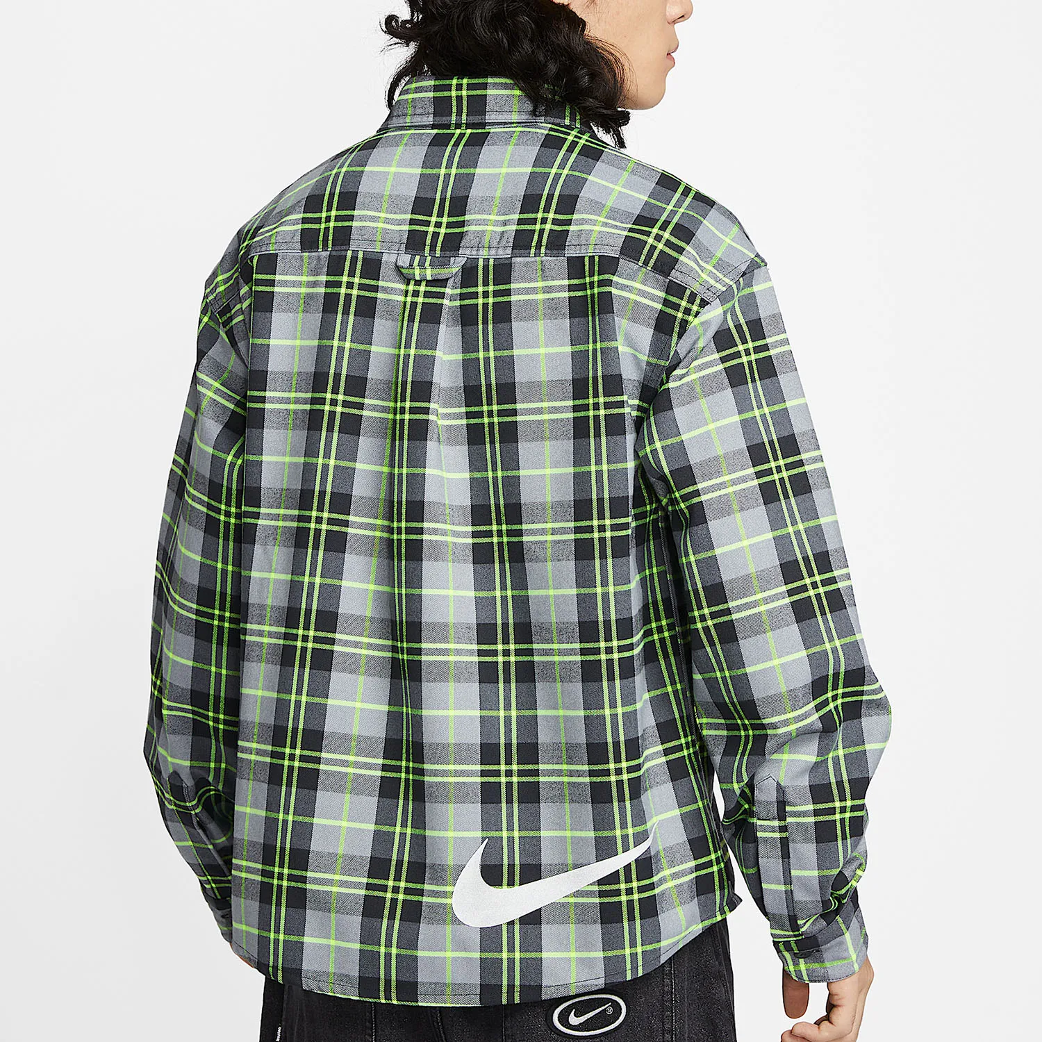 Nike genuine men's lapel striped loose and durable sports top HV0257-070