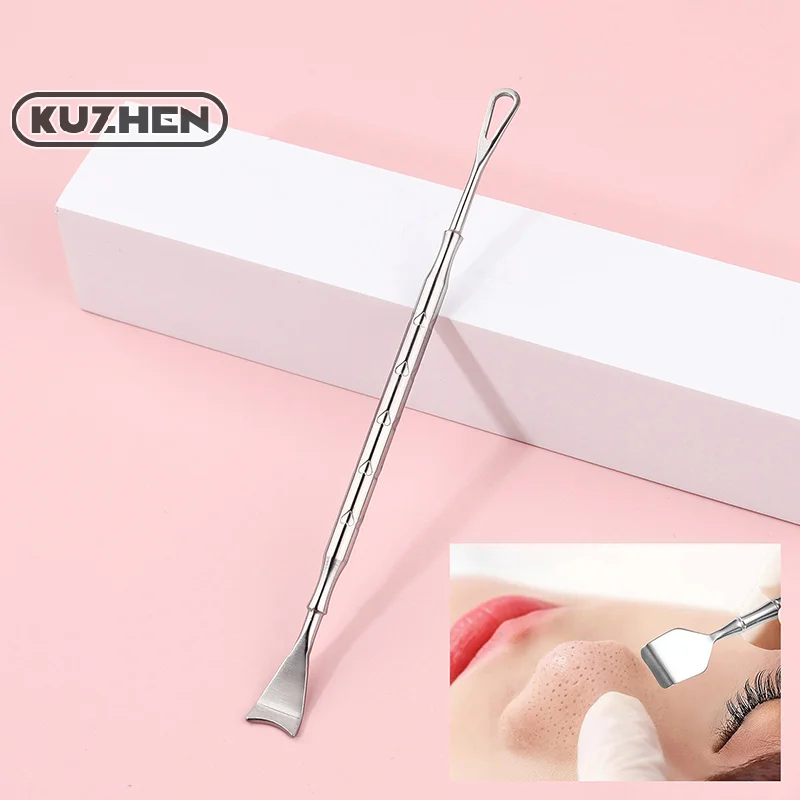 Black Dot Pimple Blackhead Remover Tool Needles For Squeezing Acne Tools Spoon For Face Cleaning Comedone Extractor Pore Cleaner