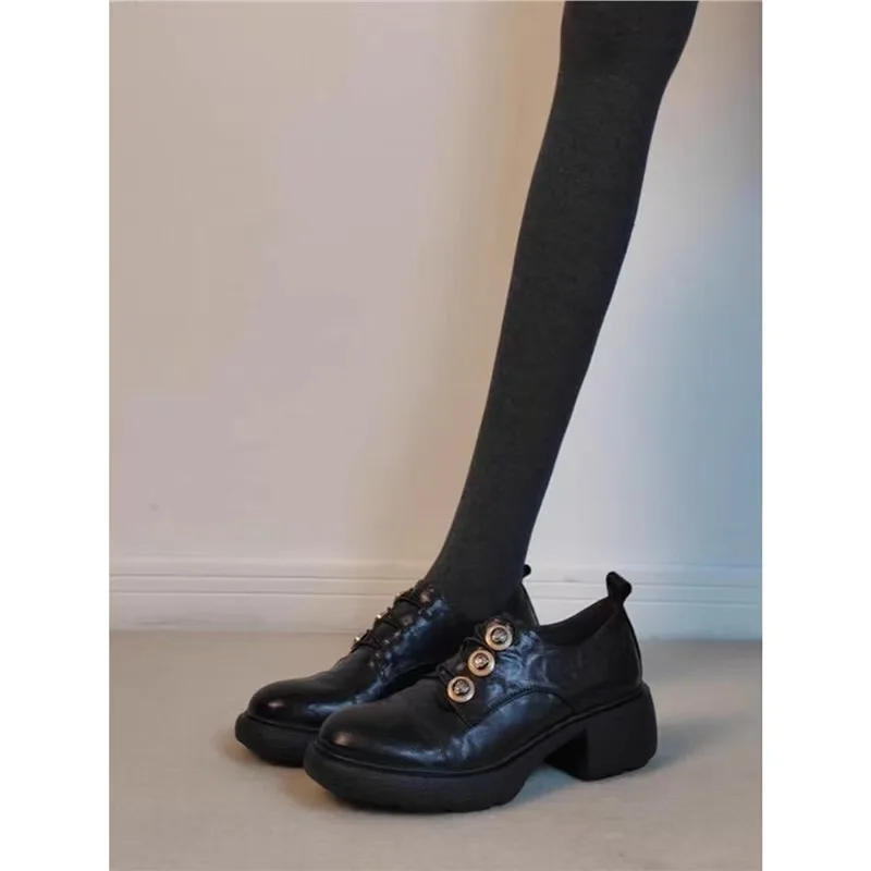 

Женские ботильоны на высоком каблуке. Дизайнерские элегантные туфли на массивном каблуке. Модные туфли-лодочки 2025 года. Роскошные ботинки челси. Новое платье. Ретро Mujer Botas.