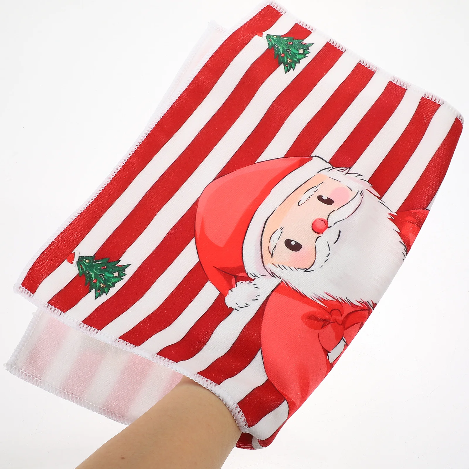 

4pcs Christmas Wash Towel Super Absorbent Dish Cloths Kitchen Cleaning Rags Water Absorbing Towels For Home Travel