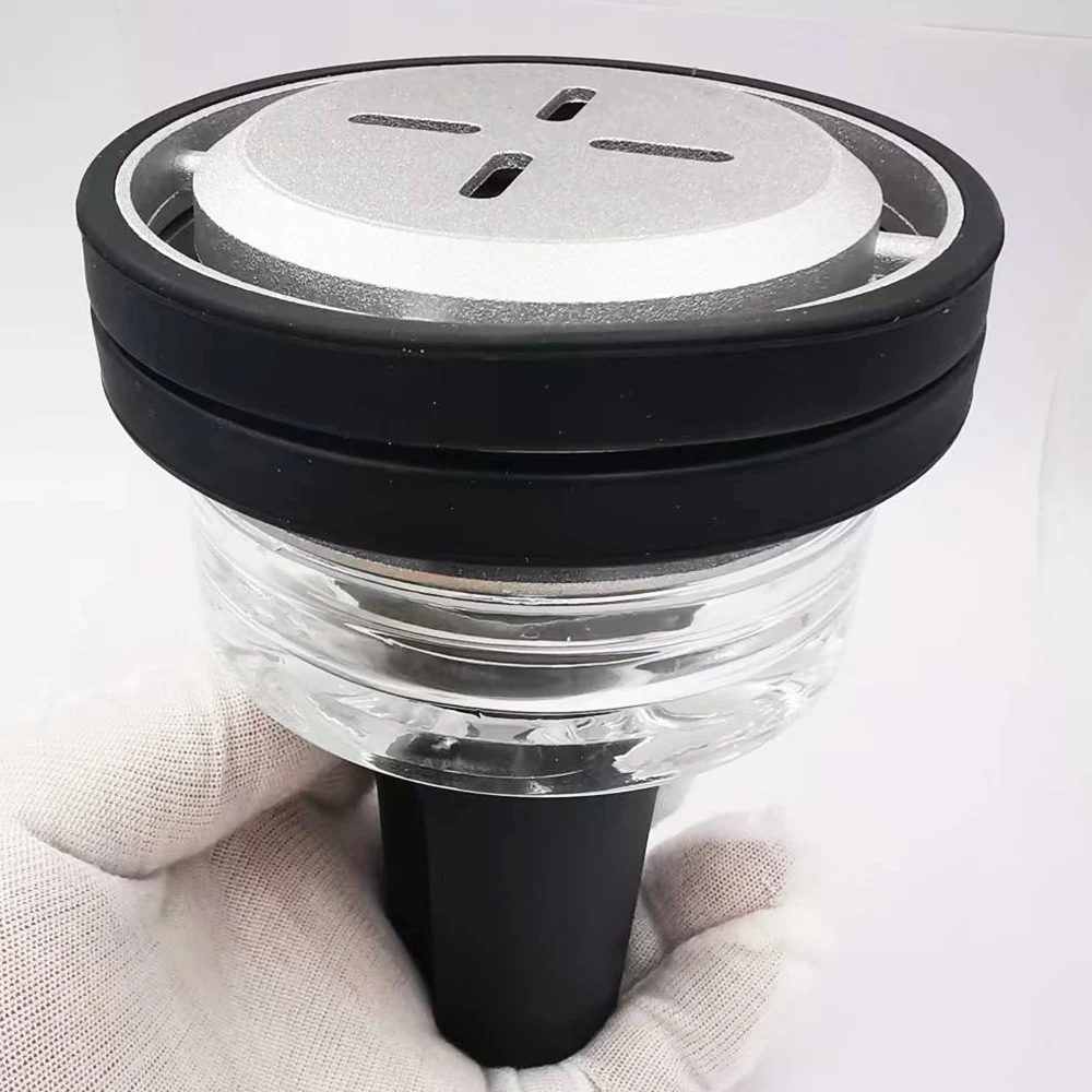 Shisha-Schüssel aus Glas, Silikon, Shisha-Tabak-Geschmackshalter, der ultimative Thermo-Kopf-Chicha-Shisha-Kömelschüssel, Sheesha-Zubehör