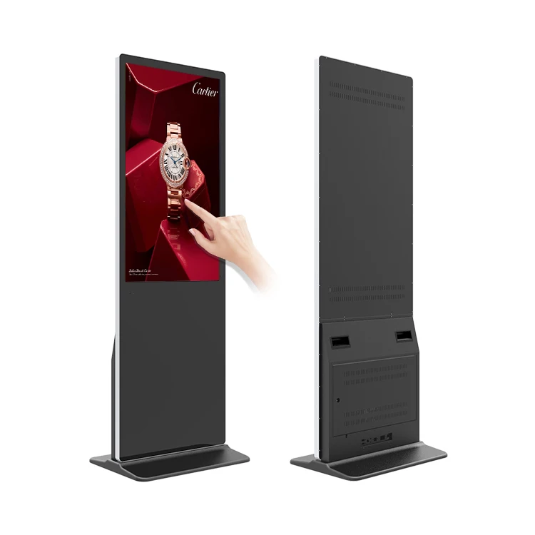 Ultra Thin Lcd Advertising Kiosk 32/43/49/55/65 Inch Floor Stand Digital Signage Player Kiosk