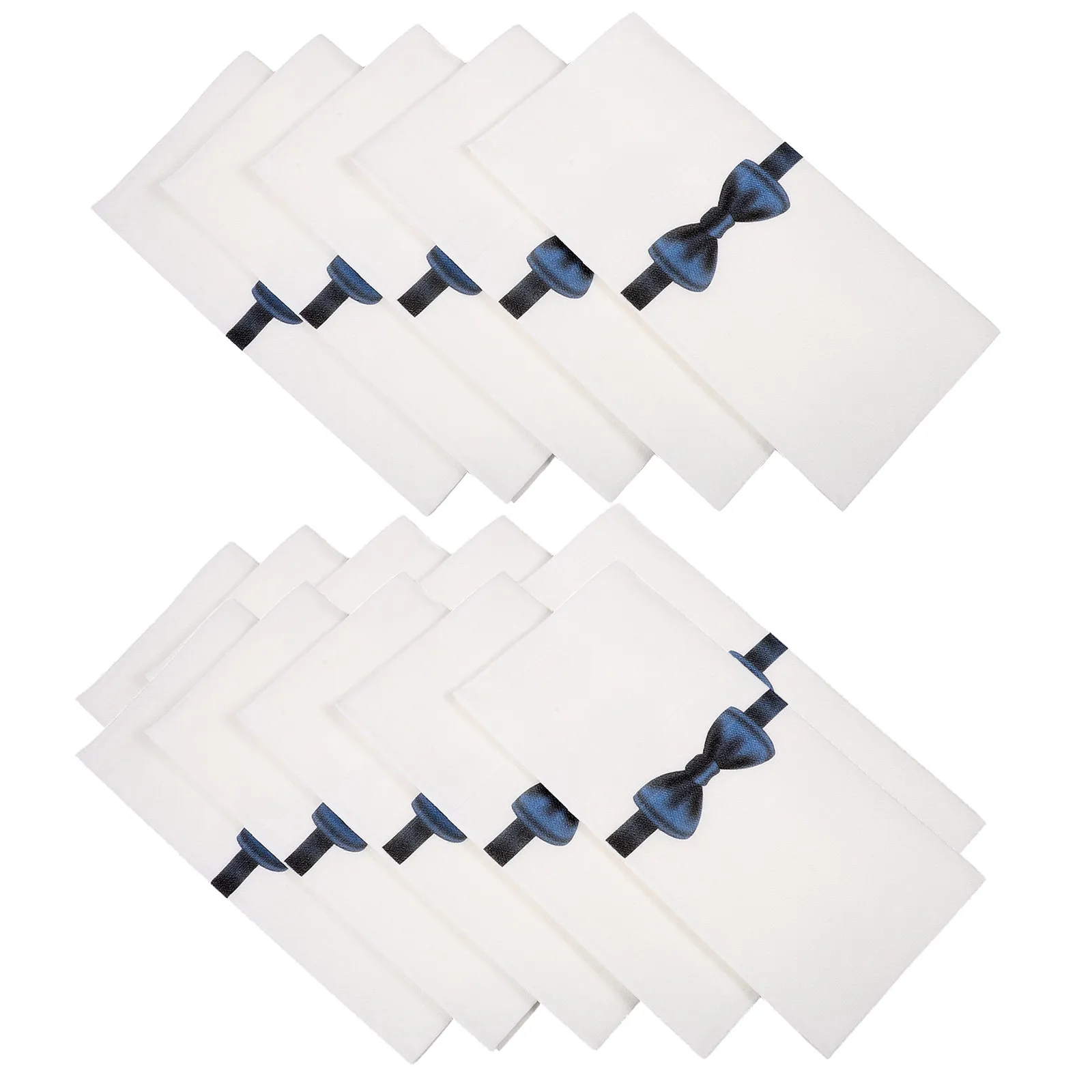 

50pcs Knife Fork Napkin Paper Tableware Packing Disposable Pocket Napkins For Restaurant Hotel Kitchen Use White