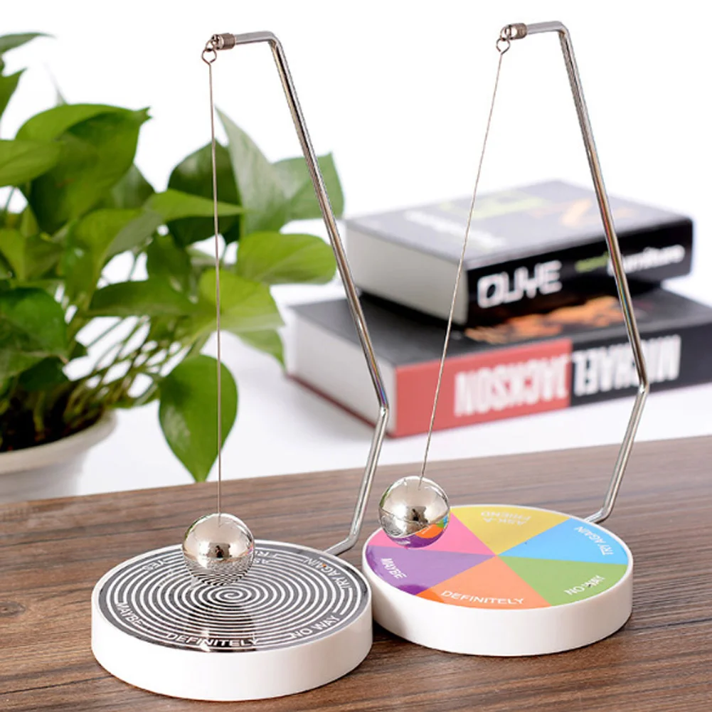 Decision Maker Pendulum Swing Pendulum Creative Dynamic Desk Toy Decorative Swinging Pendulum Game for Indecisive Moments