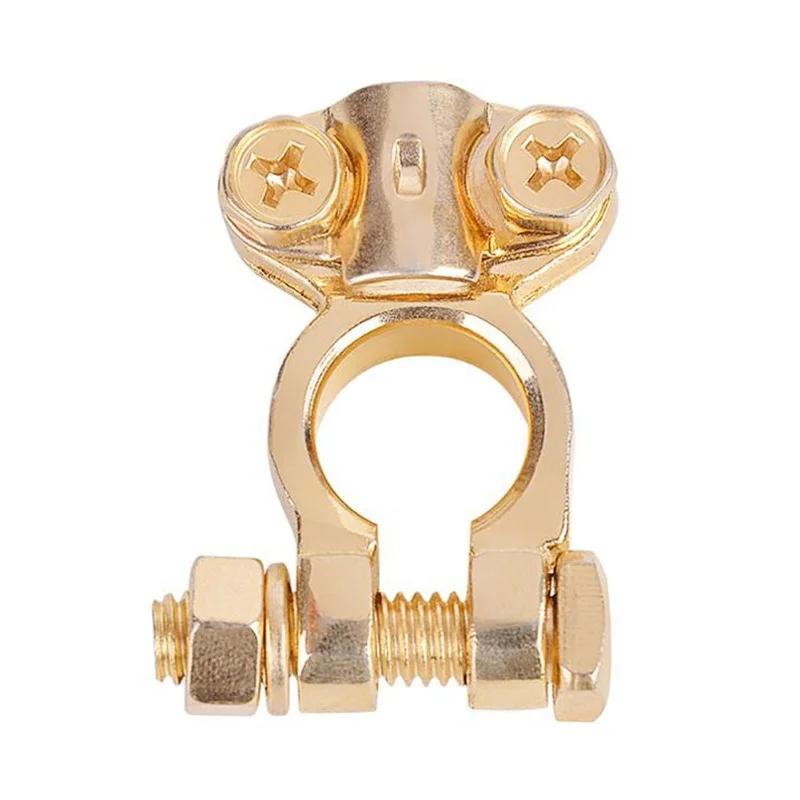 Battery Terminal 17-18.5 Pure Brass For Car Truck Bolt Positive And Negatice Pole
