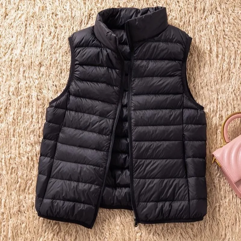 

ex Легкий пуховый хлопковый жилет с воротником-стойкой, мужской и женский осенне-зимний новый Sle Faionable Ci, повседневная одежда