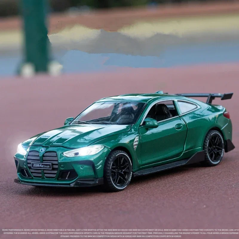 合金車モデルm4クーペ,1:32スケール,スポーツモデル,ダイキャスト,おもちゃ,金属車,音,光シミュレーション,ギフトコレクション