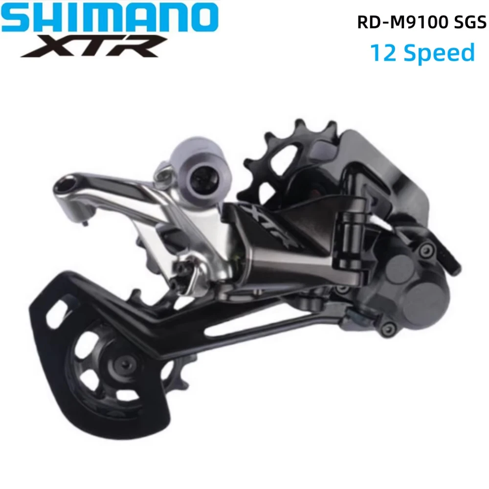 SHIMANO XTR M9100 Rear Derailleur SGS Long Cage RD-M9100-SGS 12 Speed For 51T Suit For Chain HG 12 Speed SHADOW RD For MTB