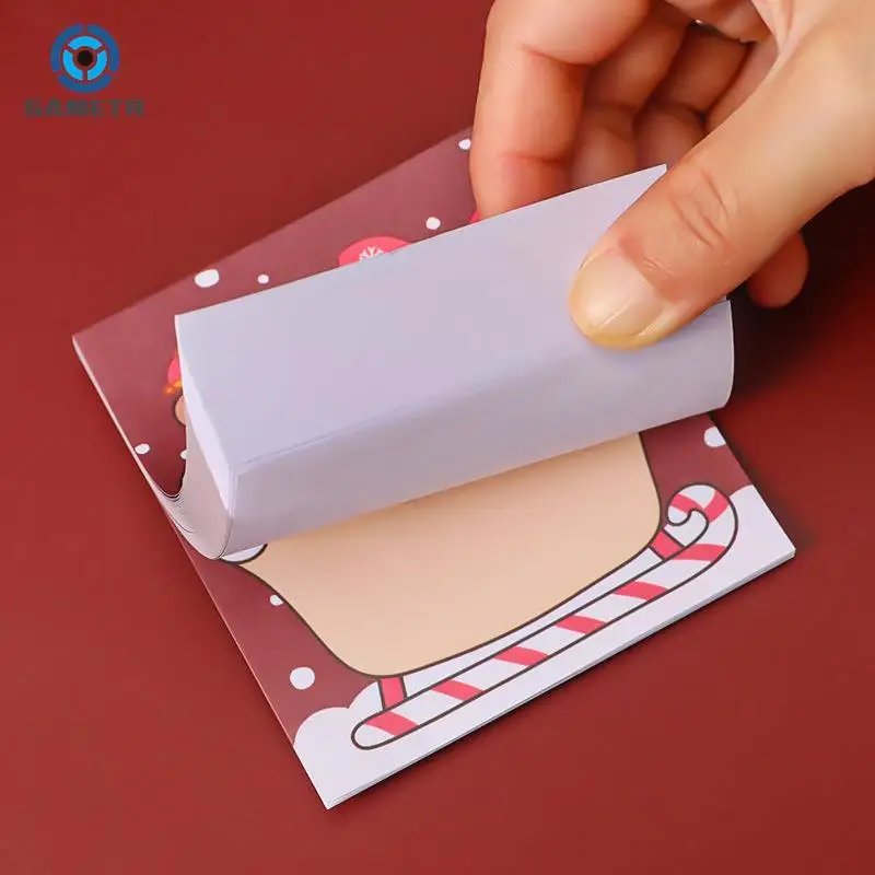 50 sheets Merry Christmas Sticky Notes Memo Pad Label Note Bookmarks Notepad School Office Stationery Supplies Holiday gifts