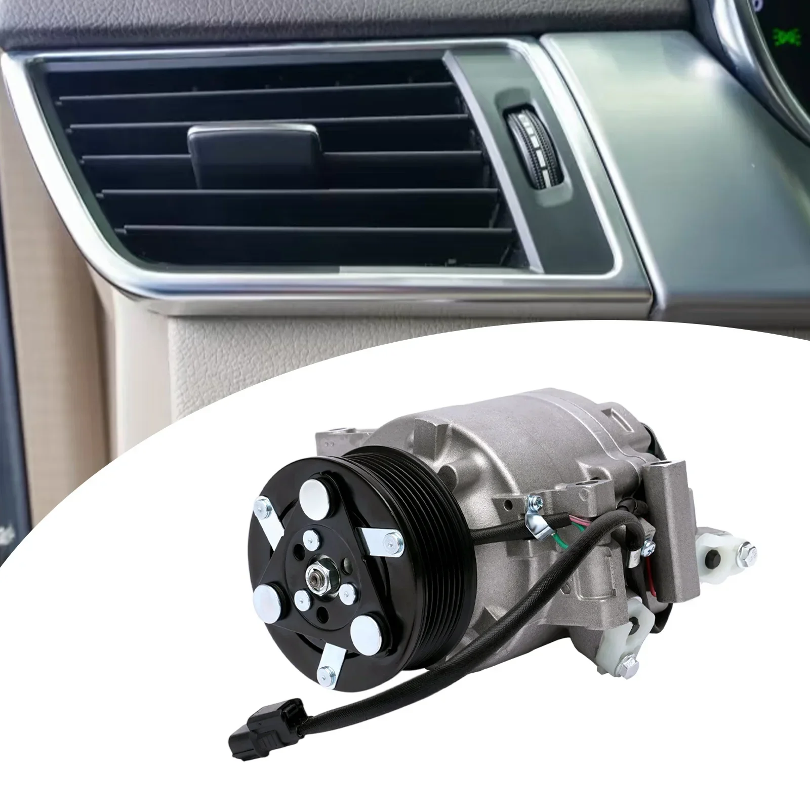 คอมเพรสเซอร์แอร์รถยนต์ 12V สำหรับรถยนต์ฮอนด้า ซีวิค ปี 2006-2011 เครื่องยนต์ 1.8 ลิตร, คอมเพรสเซอร์แอร์ CO 4918AC, คอมเพรสเซอร์แอร์