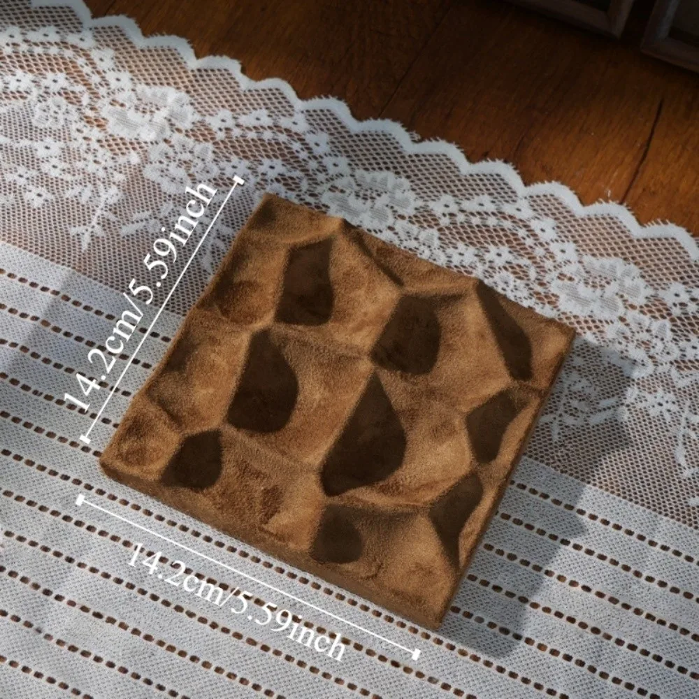Cloth Jewelry Storage Tray Light Luxury Elegant Ring Earrings Display Plate INS Simple Jewelry Shop Counter Accessory Women - view 6