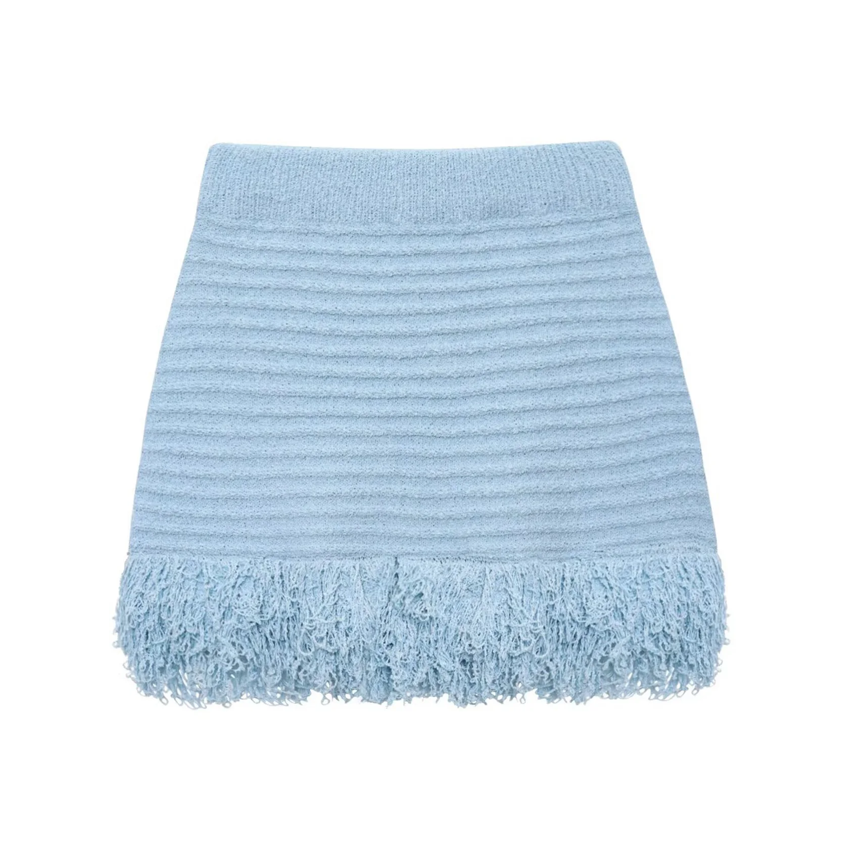 A09P المرأة شرابة جوفاء تنورة قصيرة متماسكة