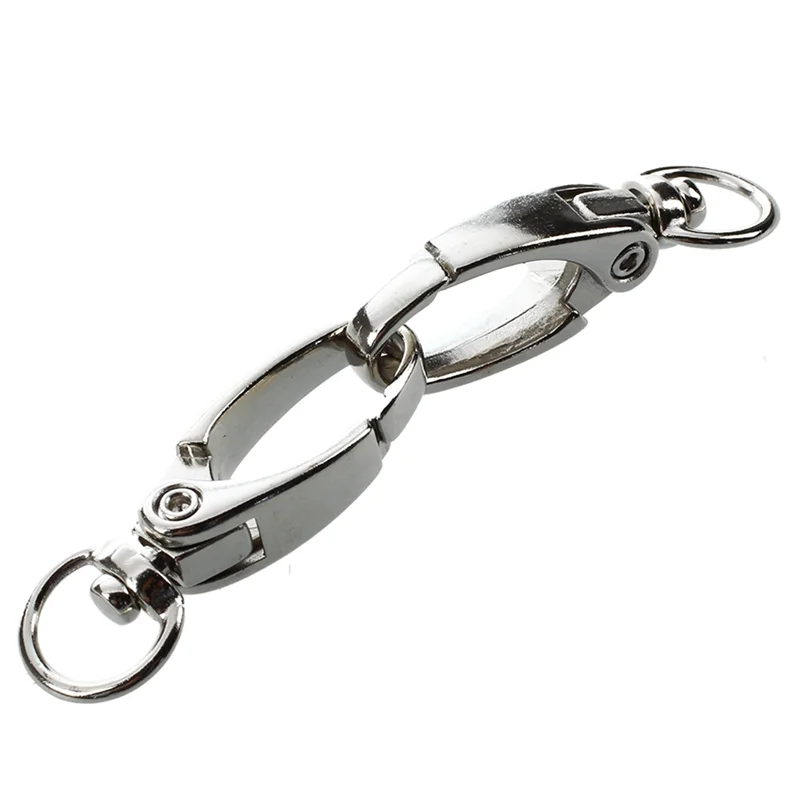

B28C-40 Pcs D Swivel Trigger Clips Hooks Metal Key Ring Lobster Clasps