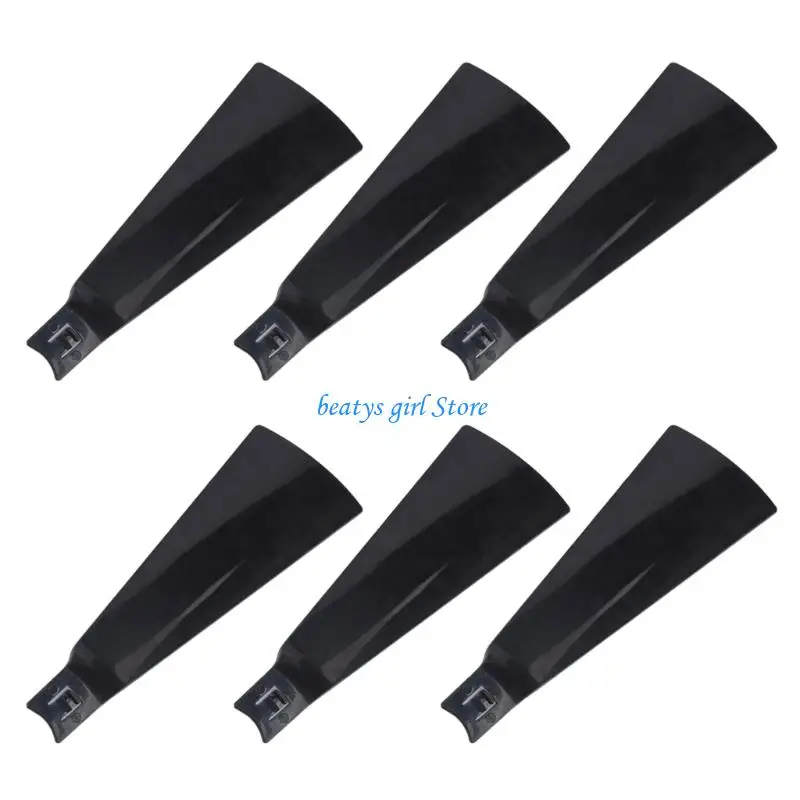 C7AB 6Pcs Replacement Fan Blade for E27 Indoor Ceiling Fan With LED Light Small