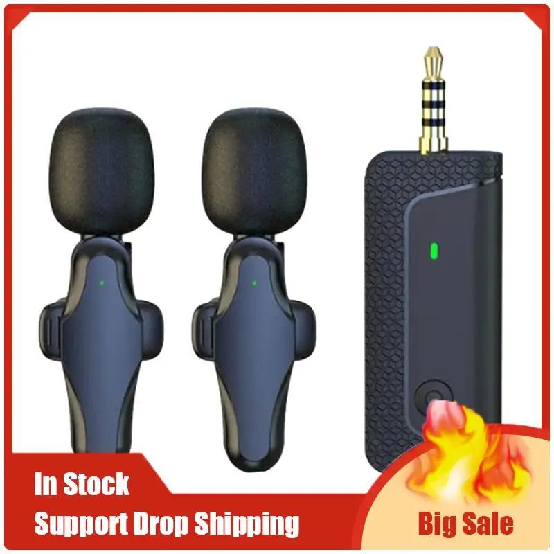 K35pro 무선 마이크 카메라 휴대 전화 녹음 용 라 발리에 마이크 사용하기 쉬운 비디오 스피커 헤드셋