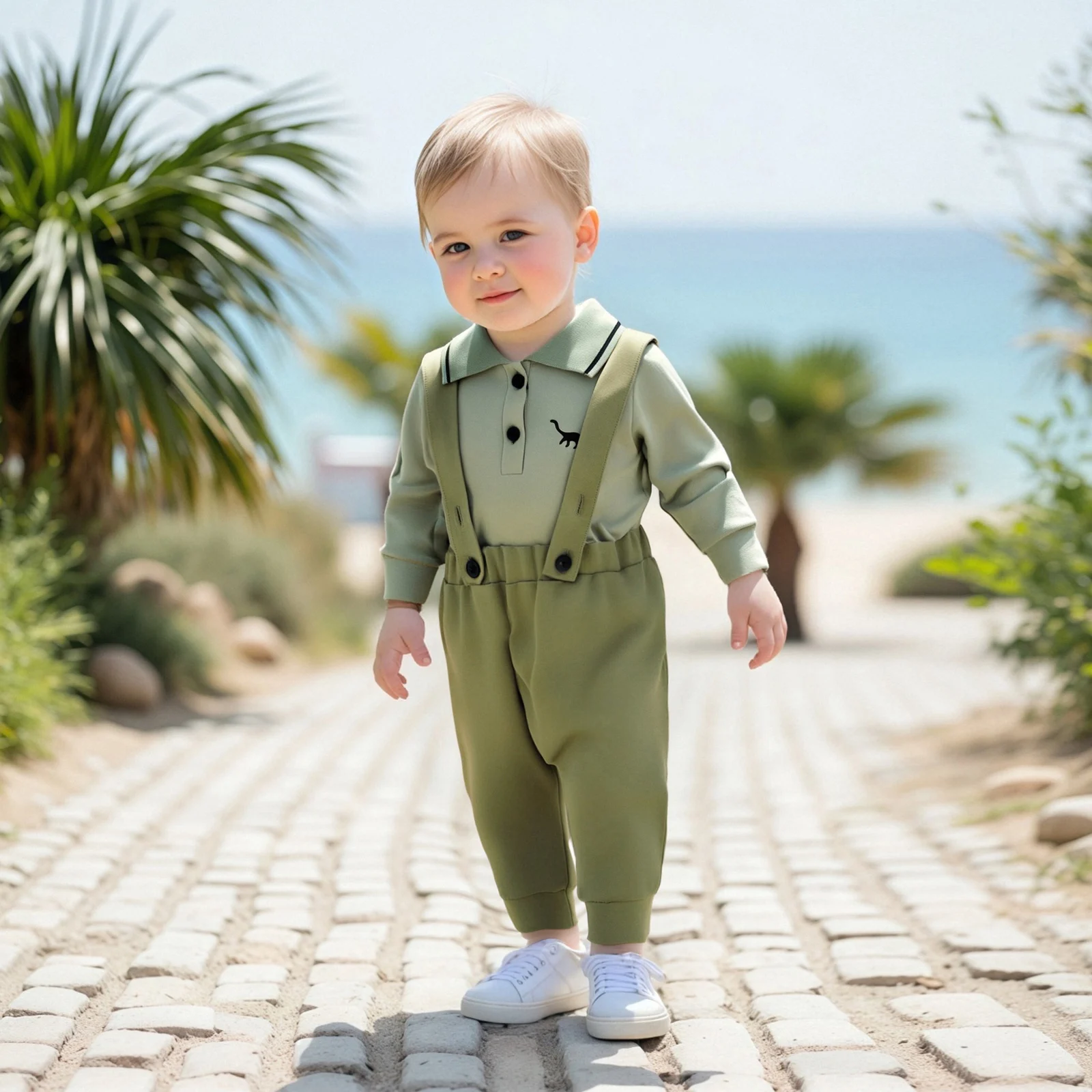 

Комбинезон с длинными рукавами и лацканами для маленьких мальчиков, штаны на подтяжках с эластичной резинкой на талии, комплект одежды из 2 предметов, осенний наряд