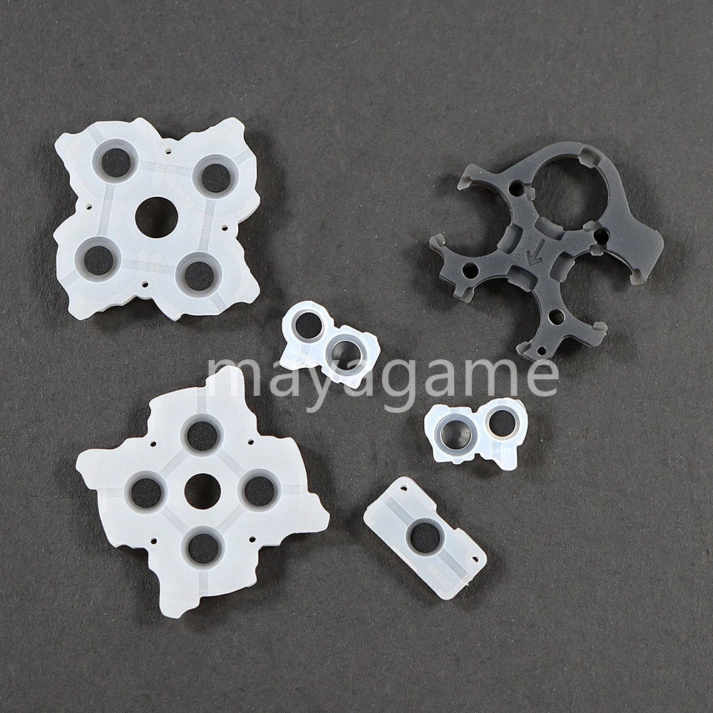 1set LR Conductive Rubber Pads For PS5 V1 V2 V3 Controller Buttons Contact Silicone for Playstation 5