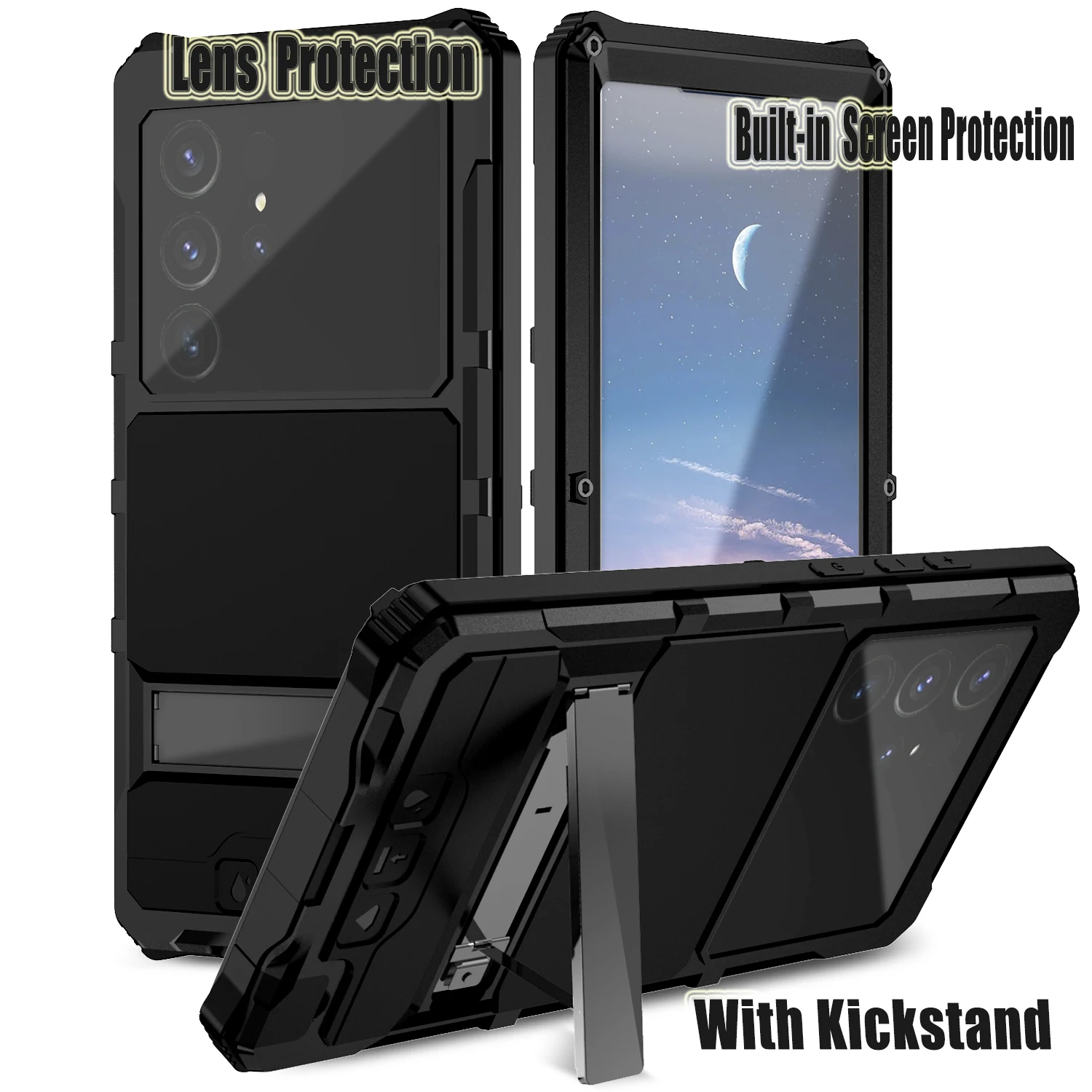 

Чехол для телефона Samsung Galaxy S25 Edge S24 Ultra Meta Armor Heavy Duty 360, полное покрытие, защита объектива, противоударный чехол