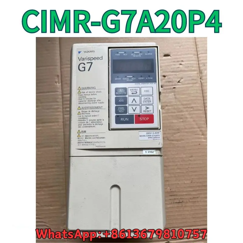 

second-hand Frequency converter CIMR-G7A20P4 test OK Fast Shipping