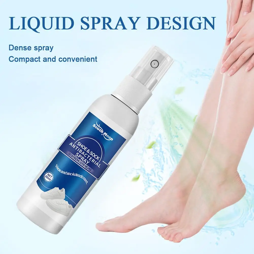 60ml Shoe Shock Antibacterial Spray Foot Odor Shoes Stink Freshener Socks Odor Remover Spray Refresh Antiperspirant