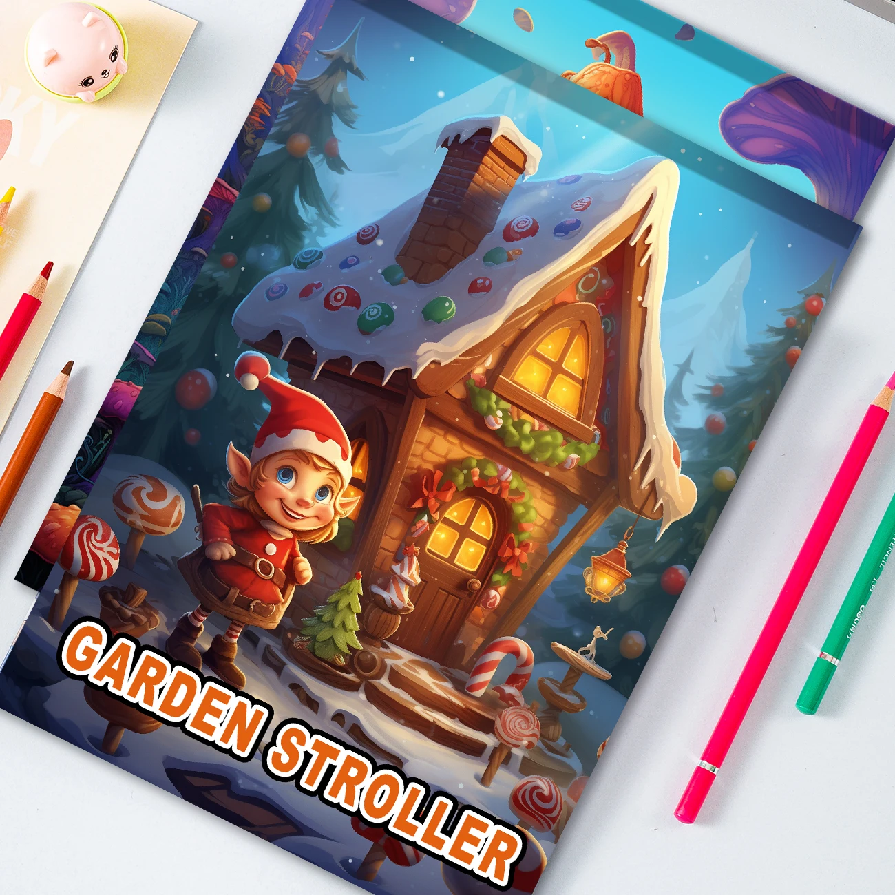 1pc 自己塗装居心地の良いぬりえブック ティーンと大人向け 25 ページ ペーパークラフト イラスト 赤ずきんちゃん