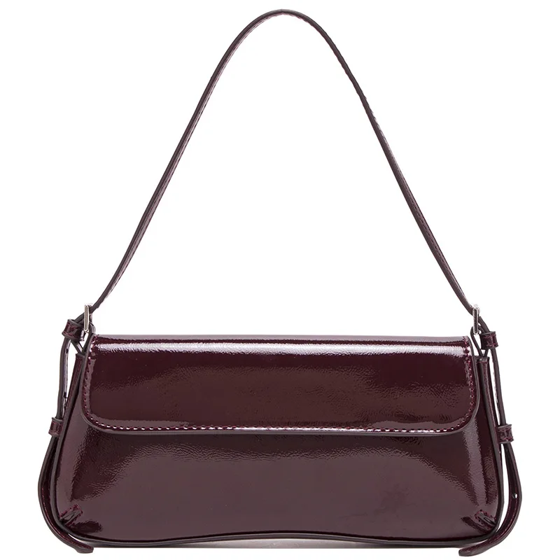 

Red Stick Underarm Bag Autumn New Product Fashionable Simple Commuter Flap Retro Shoulder Bag Women Elegant Work Travel Handbags