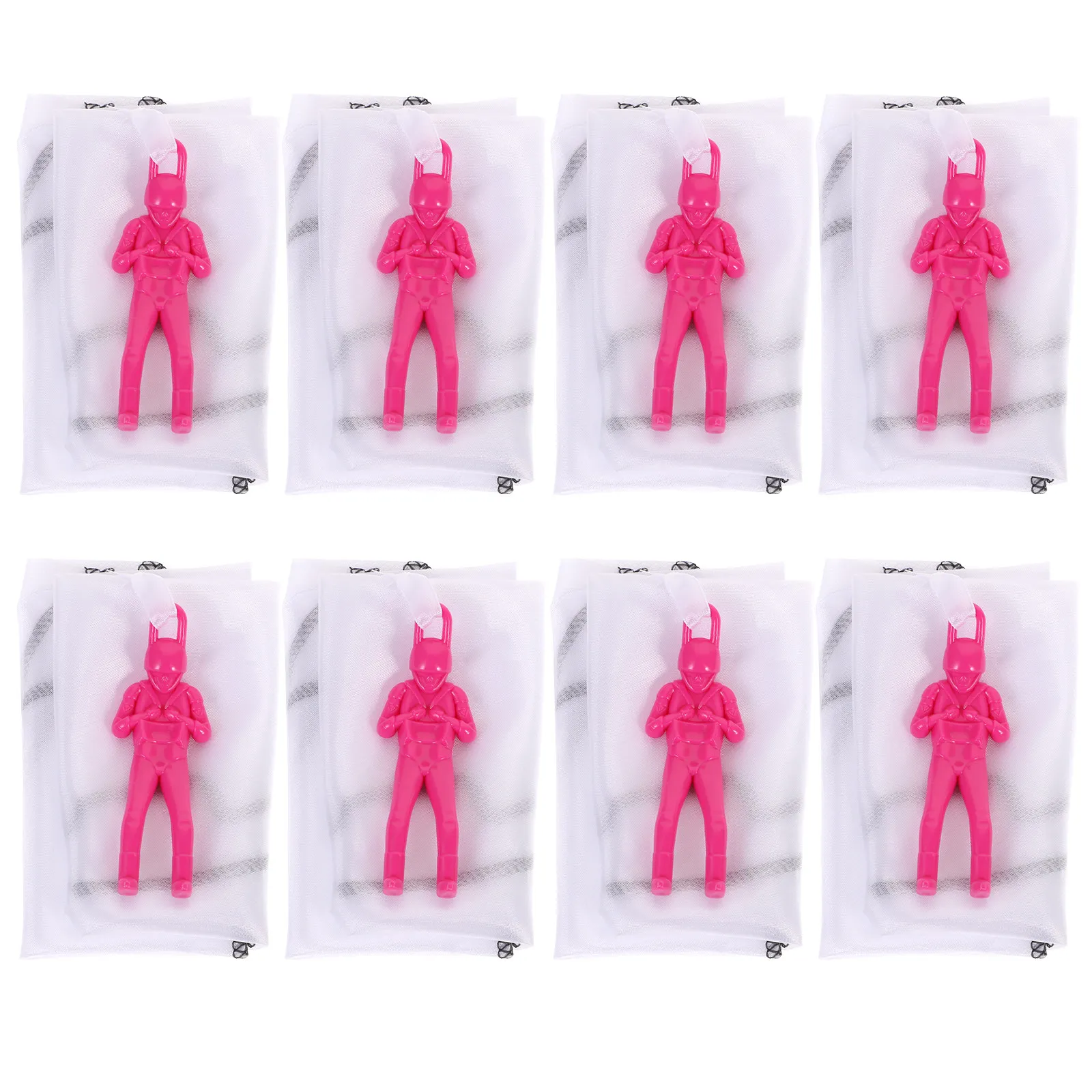 

Набор из 8 белых заготовок для самостоятельной росписи: мини-парашюты для детей, для игр на улице, с возможностью создания собственных узоров