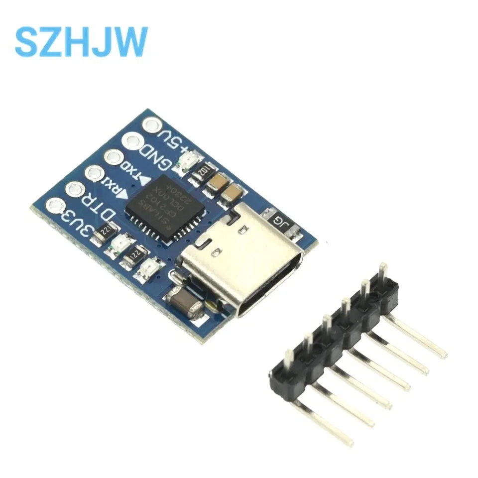 CP2102 Type-C MICRO USB To UART TTL Module 6Pin Serial Converter UART STC Replace FT232