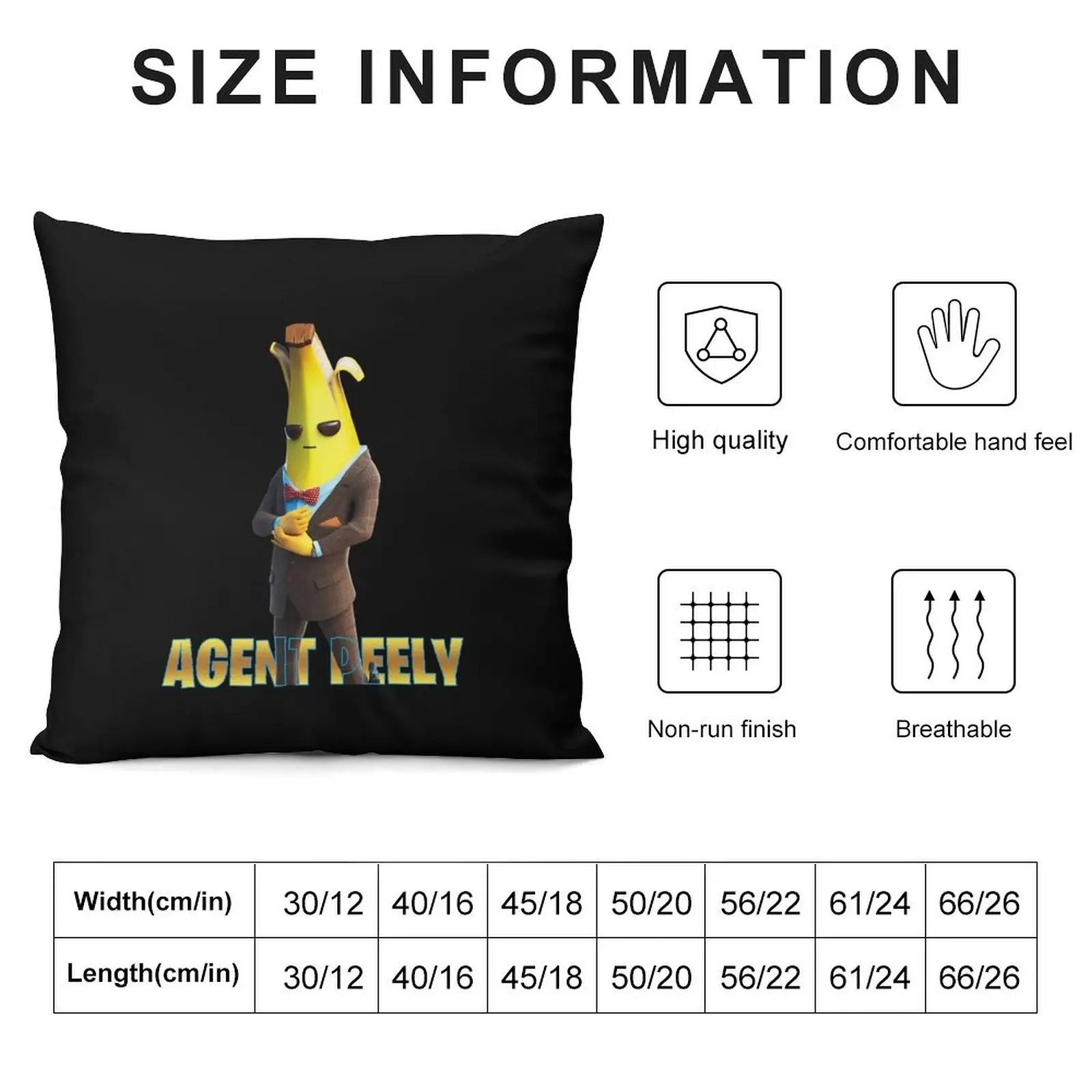 Agent Peely Throw Pillow christmas supplies Christmas Covers For Cushions pillow