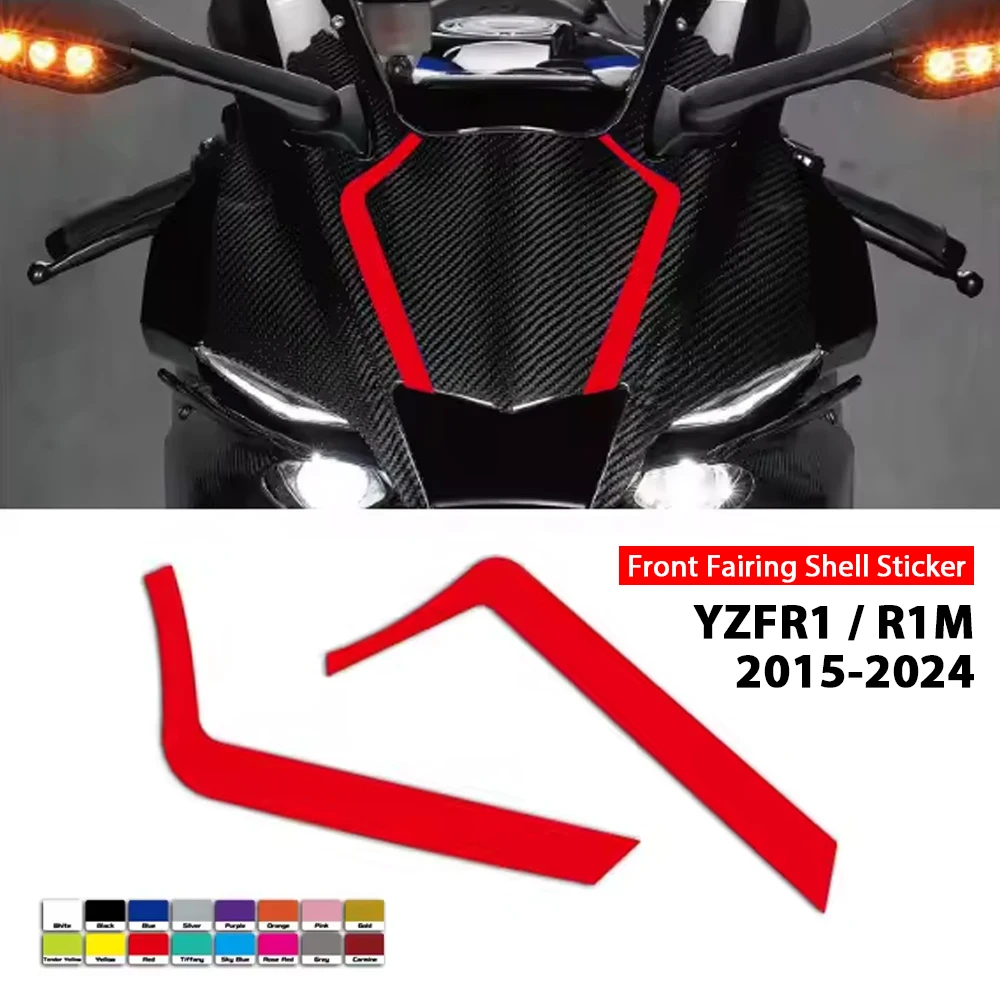 

For YAMAHA YZFR1 R1 R1M 2015-2024 Motorcycle Front Fairing Shell Line Sticker Decal Sticker Decal 2020-2021-2022-2023