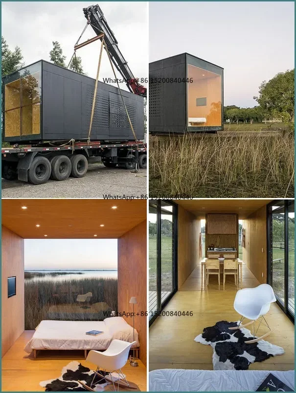 Low Price L SIP Prefab Tiny House Stilt Bungalows 2 Bedroom Prefabricated Home House Estate Hut  Fertighaus