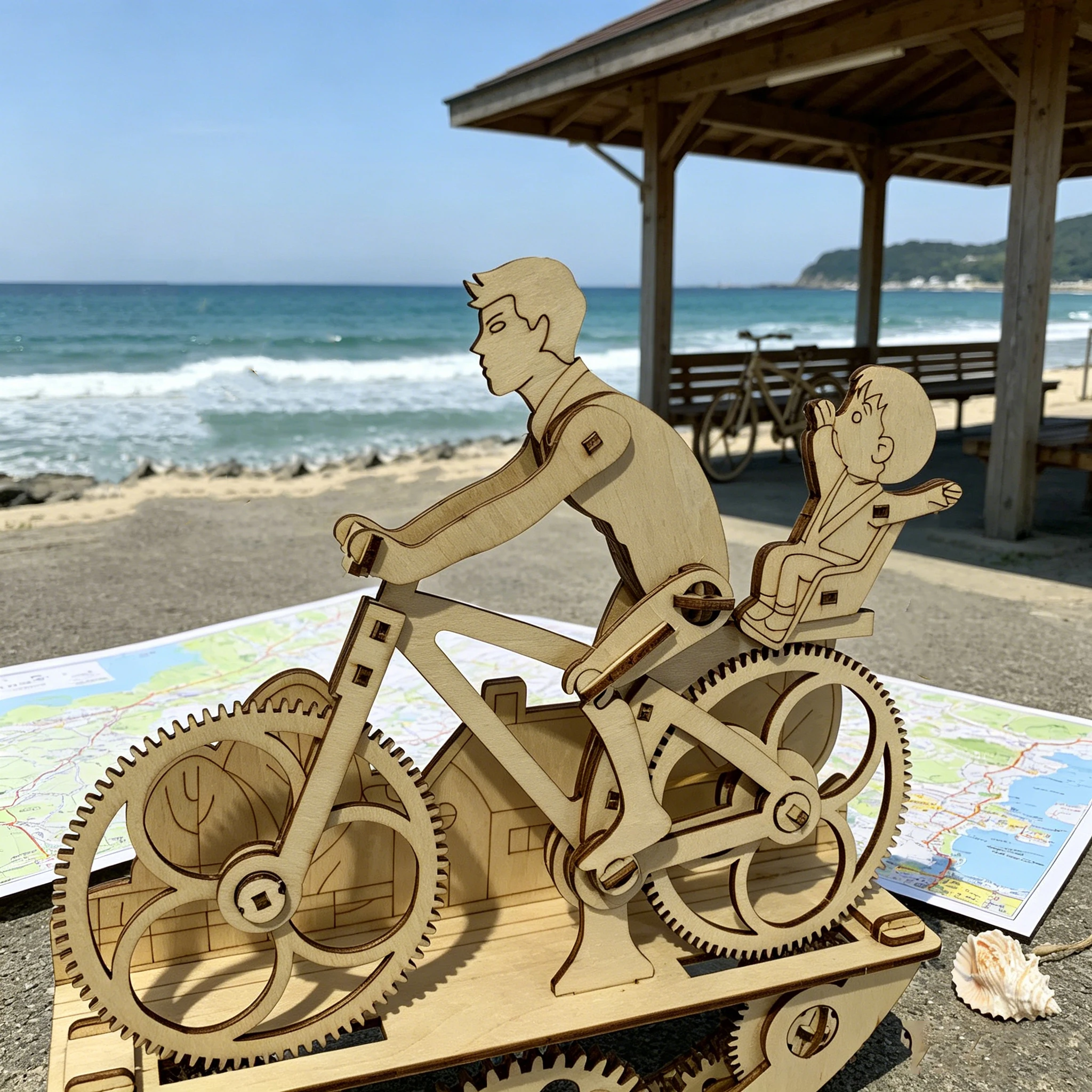 Puzzle Kayu 3D Sepeda Mekanik  - Cycling Gear Gifts ulasan dan harga