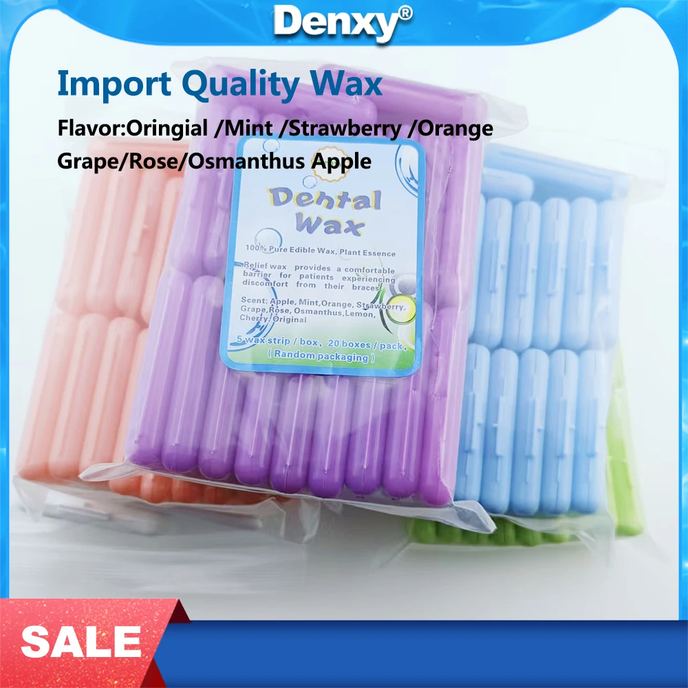 

DENXY 40 Boxes Orthodontic Relief Wax Teeth Tooth Whitening Dental Oral Care For Braces Gum Irritation Dental Brackets