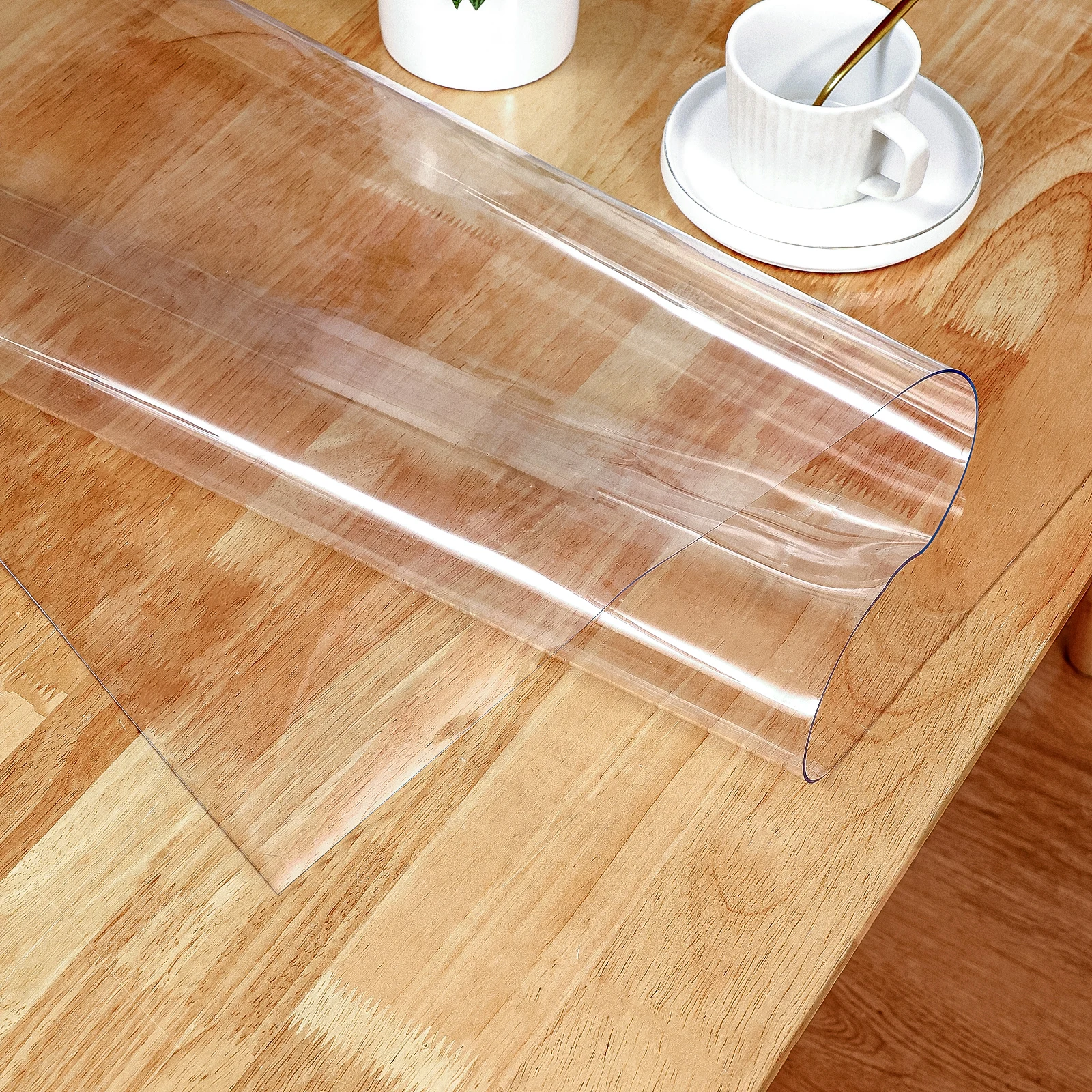 PVC transparent tablecloth and table mat protective film, scratch resistant tablecloth, heat-resistant tablecloth Room Decor