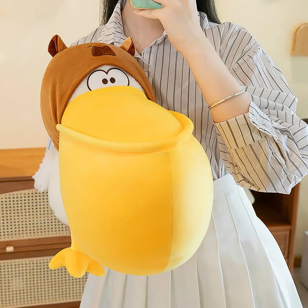 

Sleeping Pillow Pelican Capybara Plush Toy PP Cotton Cartoon Capibara Fluffty Toy Big Mouth Lovely Capybara Plush Doll Christmas