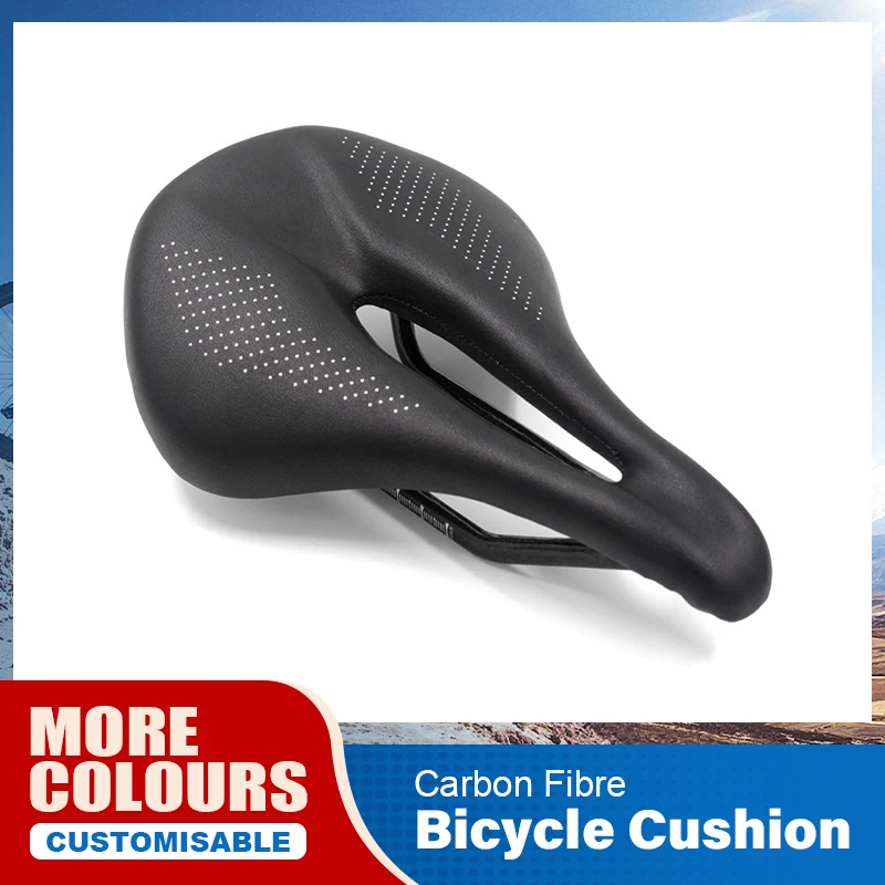 

PAANNI Full Carbon Fiber Mountain Bike Saddle Road Bike Seat Cushion Comfortable Leather Bicycle Seat Bag Bicycle Accessories