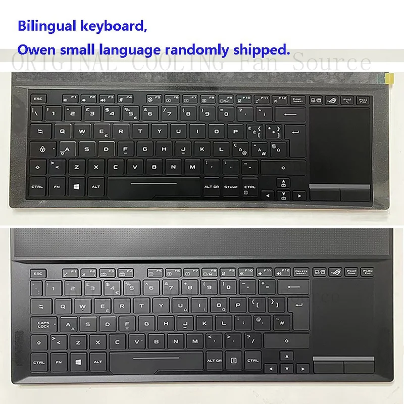 R+  For ASUS ROG GX501 GX501V GX501VI GX501VIK GX501VS Backlit Keyboard Palmrest