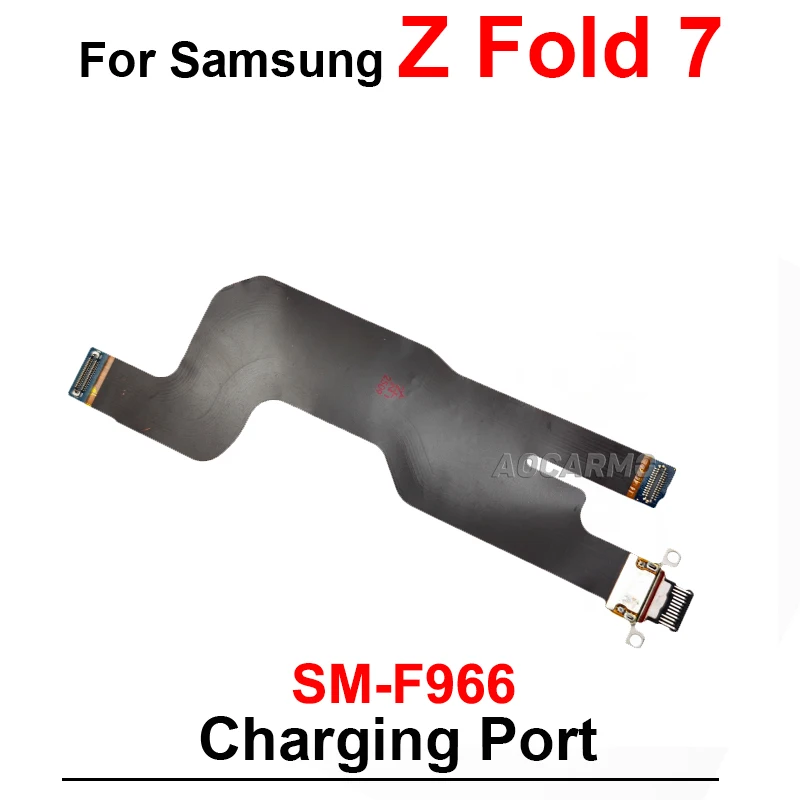 لسامسونج غالاكسي Z أضعاف 7 SM- F966 Fold7 شحن ميناء اللوحة الأم اتصال شاشة LCD تدور محور الكابلات المرنة الرئيسية