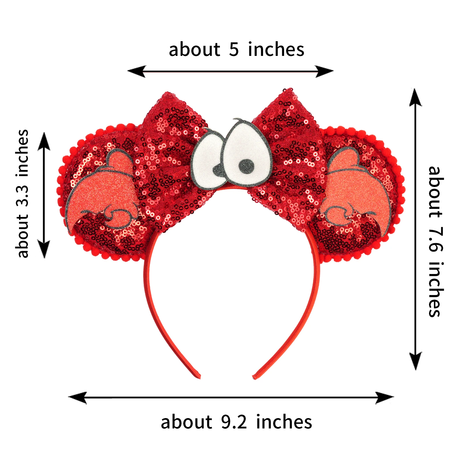 Disney Mickey Mouse HairBands Winnie the Pooh Tigger Eeyore Ear Headbands For Girls Kids Women Bee Piglet Bows Hair Accessories view 2