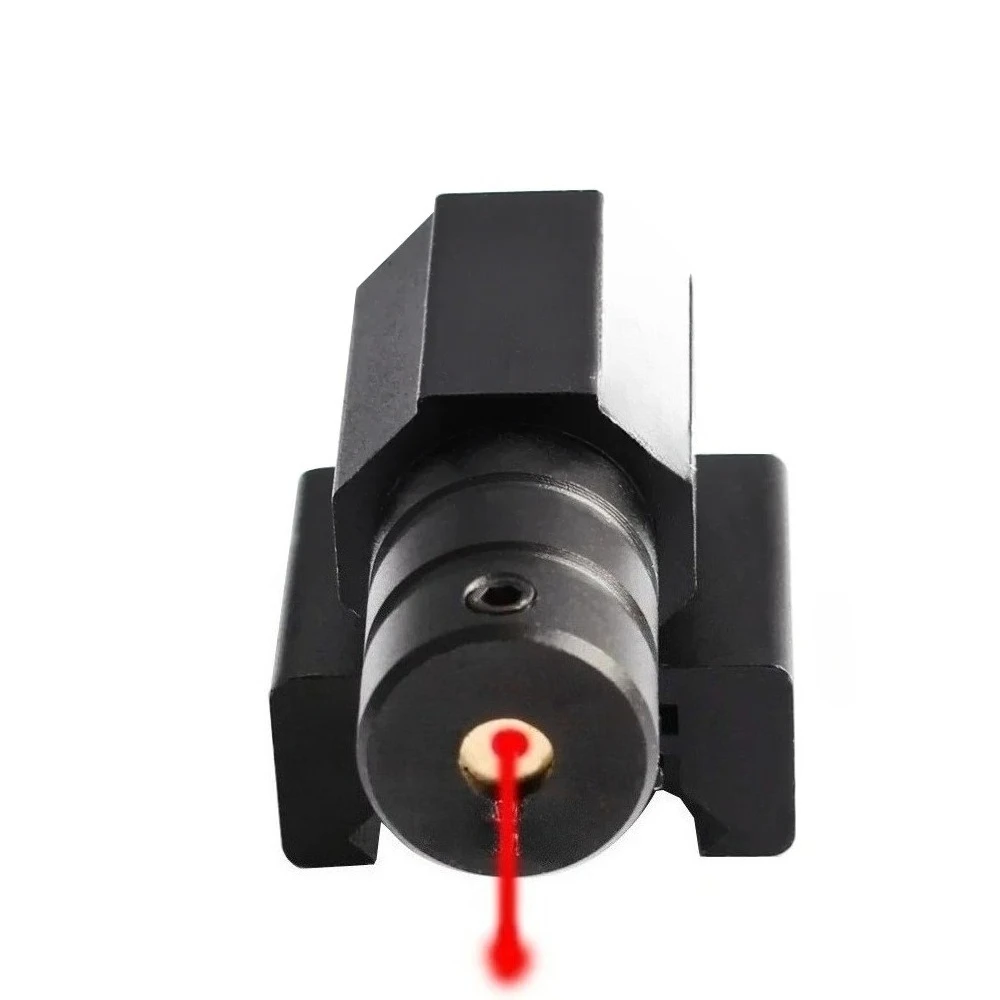 Mini Red Dot Laser Sight with 635-655nm Adjustable 11mm/20mm Rail Mount Hunting Rifle Scope Pistol Gun Sight